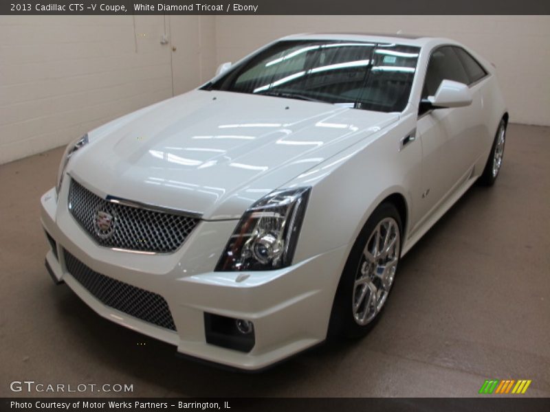 White Diamond Tricoat / Ebony 2013 Cadillac CTS -V Coupe