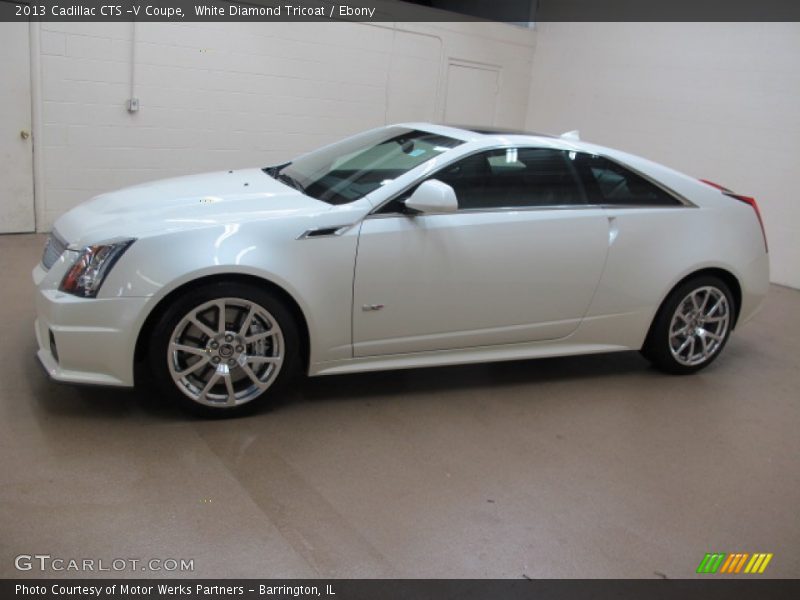 White Diamond Tricoat / Ebony 2013 Cadillac CTS -V Coupe