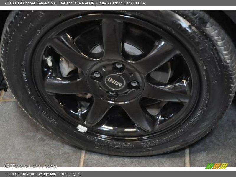 Horizon Blue Metallic / Punch Carbon Black Leather 2010 Mini Cooper Convertible