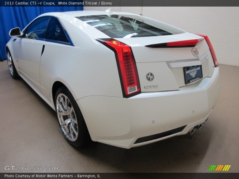 White Diamond Tricoat / Ebony 2013 Cadillac CTS -V Coupe