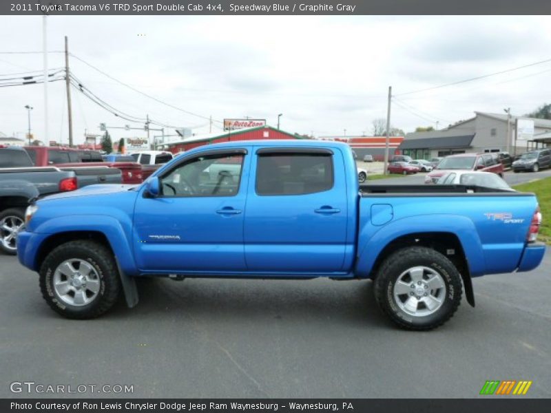 Speedway Blue / Graphite Gray 2011 Toyota Tacoma V6 TRD Sport Double Cab 4x4