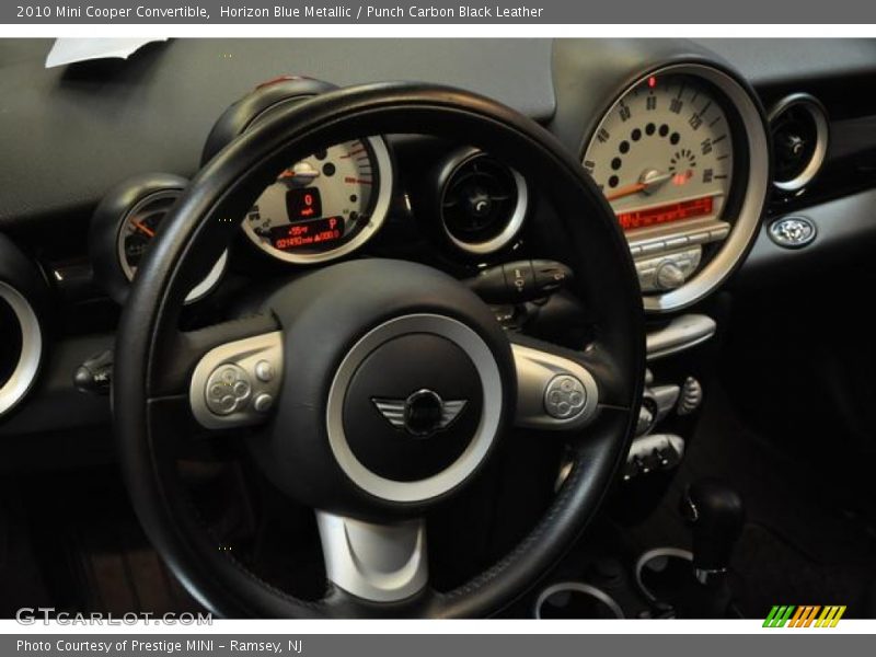 Horizon Blue Metallic / Punch Carbon Black Leather 2010 Mini Cooper Convertible