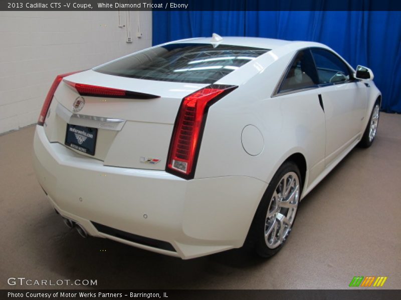 White Diamond Tricoat / Ebony 2013 Cadillac CTS -V Coupe