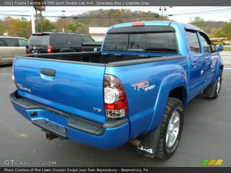Speedway Blue / Graphite Gray 2011 Toyota Tacoma V6 TRD Sport Double Cab 4x4