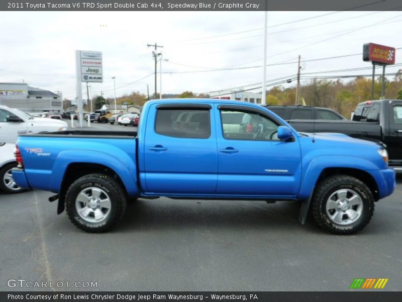Speedway Blue / Graphite Gray 2011 Toyota Tacoma V6 TRD Sport Double Cab 4x4