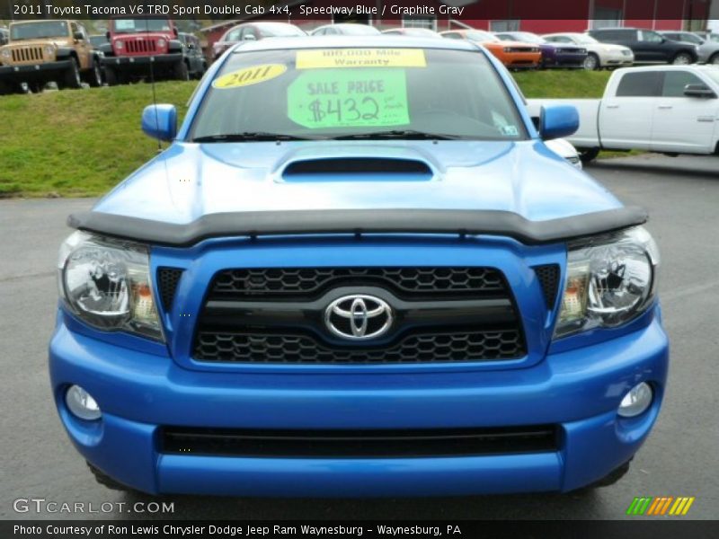 Speedway Blue / Graphite Gray 2011 Toyota Tacoma V6 TRD Sport Double Cab 4x4