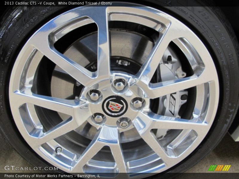 White Diamond Tricoat / Ebony 2013 Cadillac CTS -V Coupe