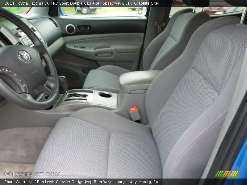 Speedway Blue / Graphite Gray 2011 Toyota Tacoma V6 TRD Sport Double Cab 4x4