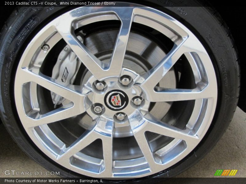 White Diamond Tricoat / Ebony 2013 Cadillac CTS -V Coupe