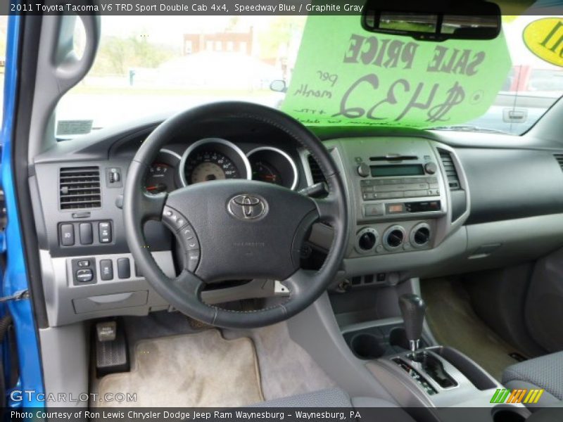 Speedway Blue / Graphite Gray 2011 Toyota Tacoma V6 TRD Sport Double Cab 4x4