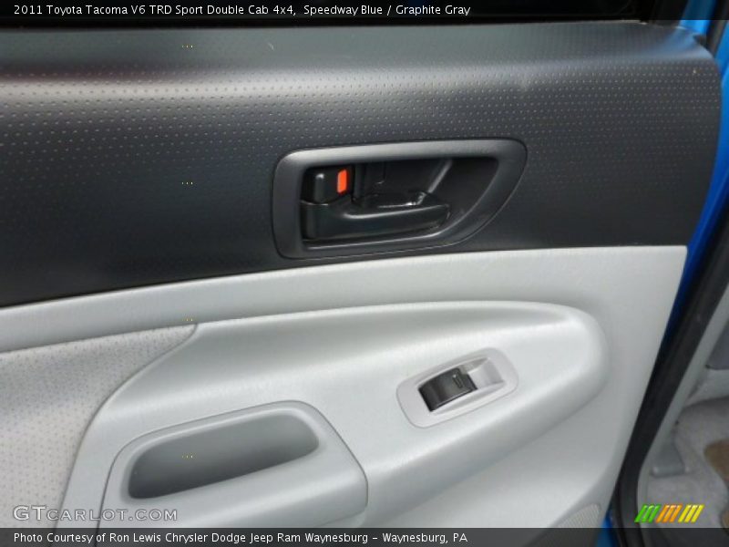 Speedway Blue / Graphite Gray 2011 Toyota Tacoma V6 TRD Sport Double Cab 4x4