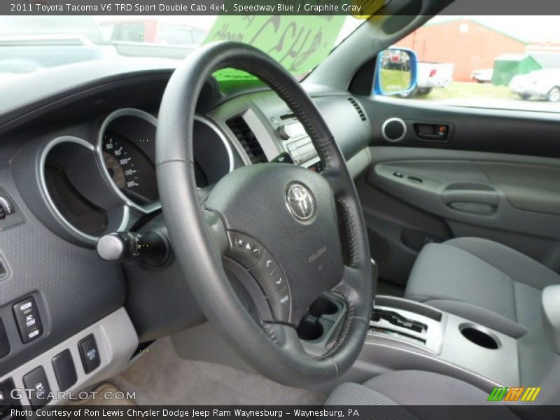 Speedway Blue / Graphite Gray 2011 Toyota Tacoma V6 TRD Sport Double Cab 4x4