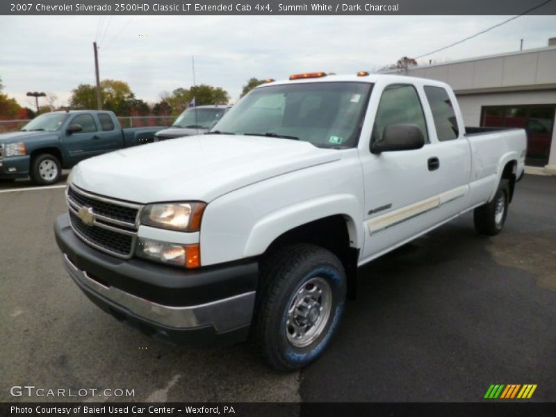 Summit White / Dark Charcoal 2007 Chevrolet Silverado 2500HD Classic LT Extended Cab 4x4