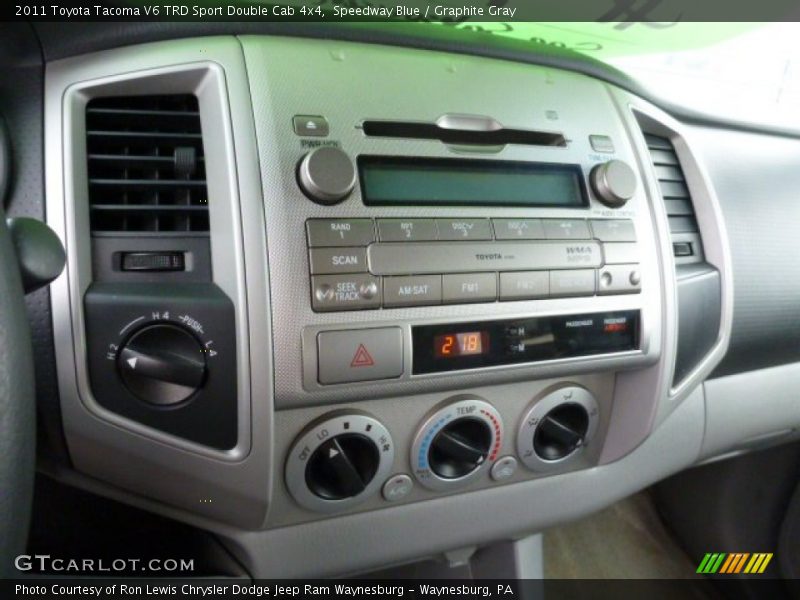 Speedway Blue / Graphite Gray 2011 Toyota Tacoma V6 TRD Sport Double Cab 4x4
