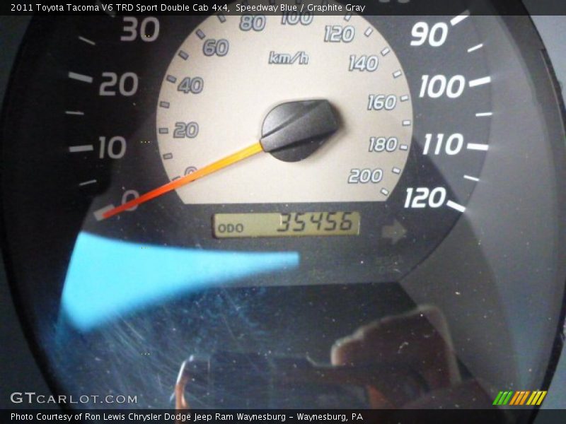 Speedway Blue / Graphite Gray 2011 Toyota Tacoma V6 TRD Sport Double Cab 4x4
