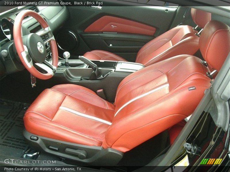 Black / Brick Red 2010 Ford Mustang GT Premium Coupe