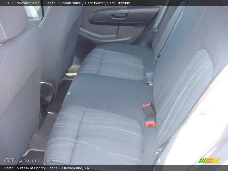 Summit White / Dark Pewter/Dark Titanium 2012 Chevrolet Sonic LT Sedan