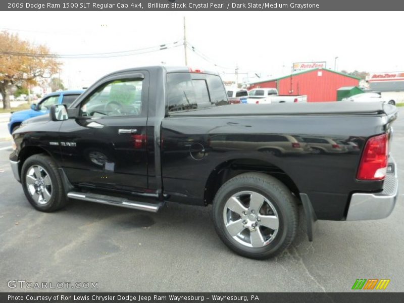 Brilliant Black Crystal Pearl / Dark Slate/Medium Graystone 2009 Dodge Ram 1500 SLT Regular Cab 4x4