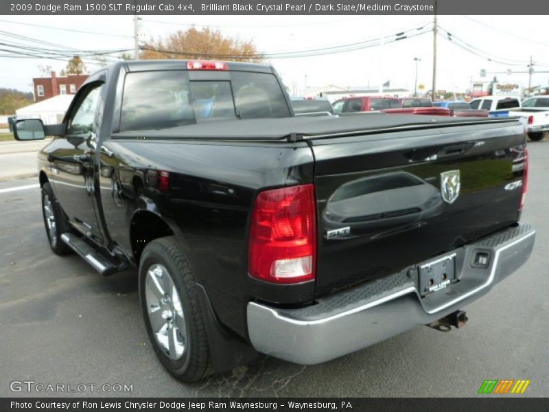 Brilliant Black Crystal Pearl / Dark Slate/Medium Graystone 2009 Dodge Ram 1500 SLT Regular Cab 4x4