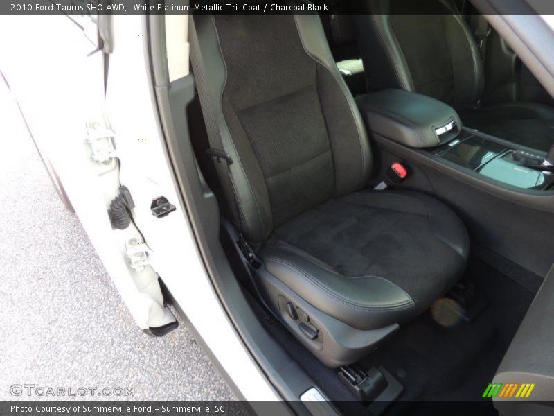 White Platinum Metallic Tri-Coat / Charcoal Black 2010 Ford Taurus SHO AWD