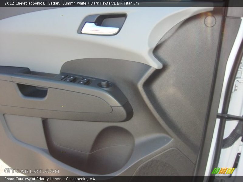 Summit White / Dark Pewter/Dark Titanium 2012 Chevrolet Sonic LT Sedan
