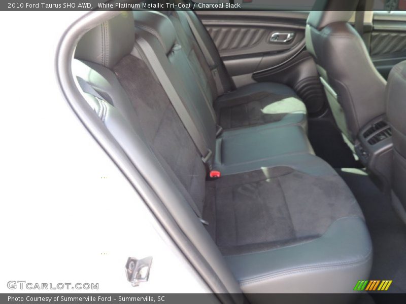 White Platinum Metallic Tri-Coat / Charcoal Black 2010 Ford Taurus SHO AWD