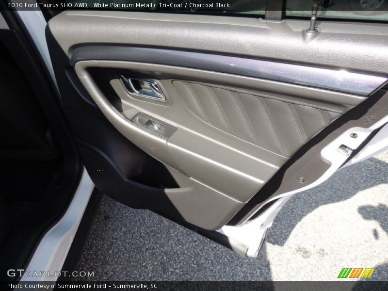 White Platinum Metallic Tri-Coat / Charcoal Black 2010 Ford Taurus SHO AWD