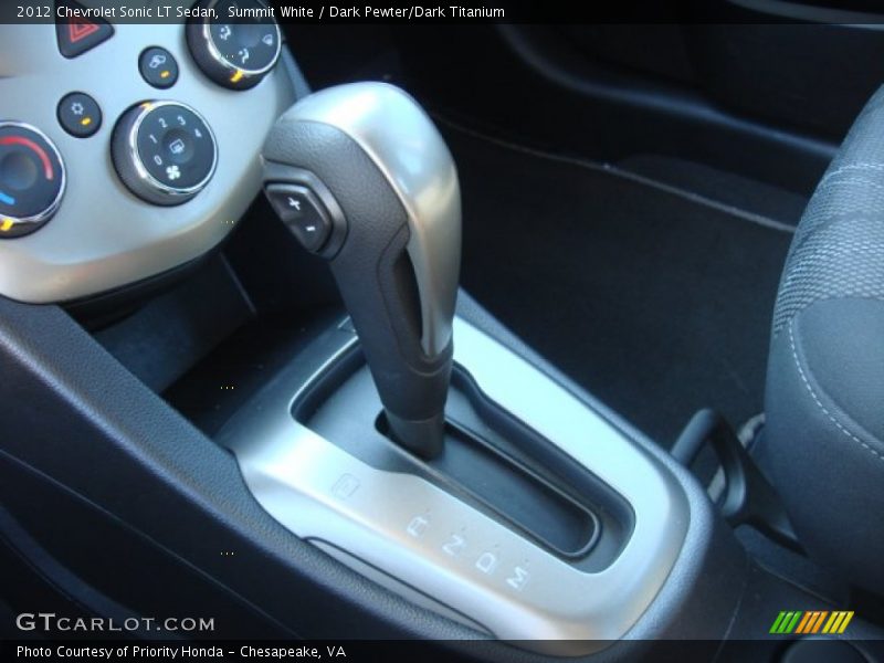 Summit White / Dark Pewter/Dark Titanium 2012 Chevrolet Sonic LT Sedan