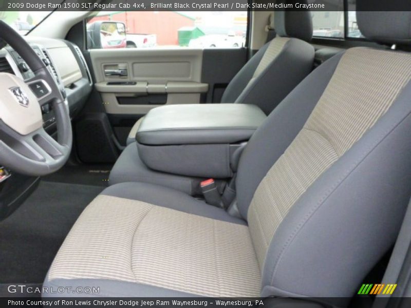 Brilliant Black Crystal Pearl / Dark Slate/Medium Graystone 2009 Dodge Ram 1500 SLT Regular Cab 4x4