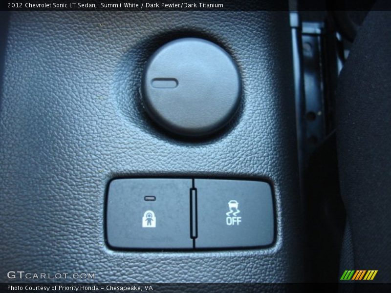 Summit White / Dark Pewter/Dark Titanium 2012 Chevrolet Sonic LT Sedan