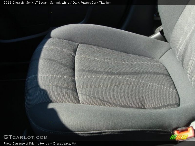 Summit White / Dark Pewter/Dark Titanium 2012 Chevrolet Sonic LT Sedan