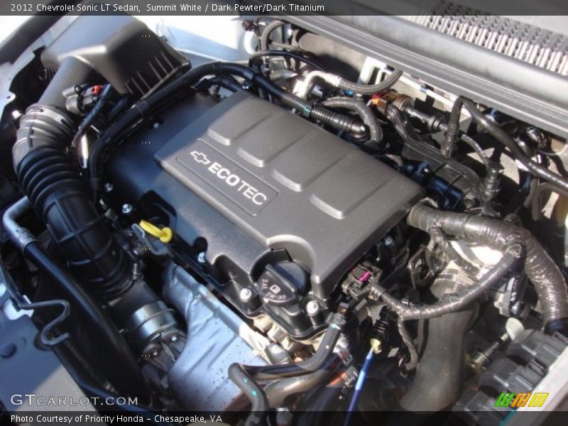 Summit White / Dark Pewter/Dark Titanium 2012 Chevrolet Sonic LT Sedan