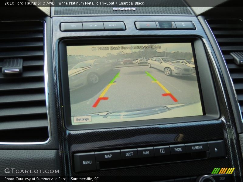White Platinum Metallic Tri-Coat / Charcoal Black 2010 Ford Taurus SHO AWD