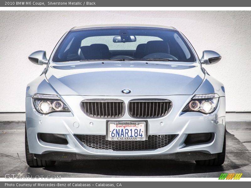 Silverstone Metallic / Black 2010 BMW M6 Coupe