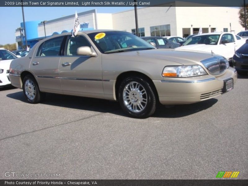 Light French Silk Metallic / Light Camel 2009 Lincoln Town Car Signature Limited