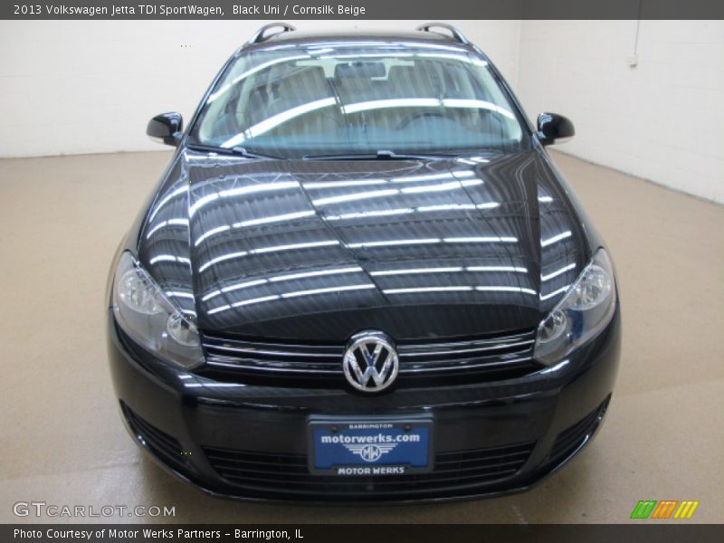 Black Uni / Cornsilk Beige 2013 Volkswagen Jetta TDI SportWagen