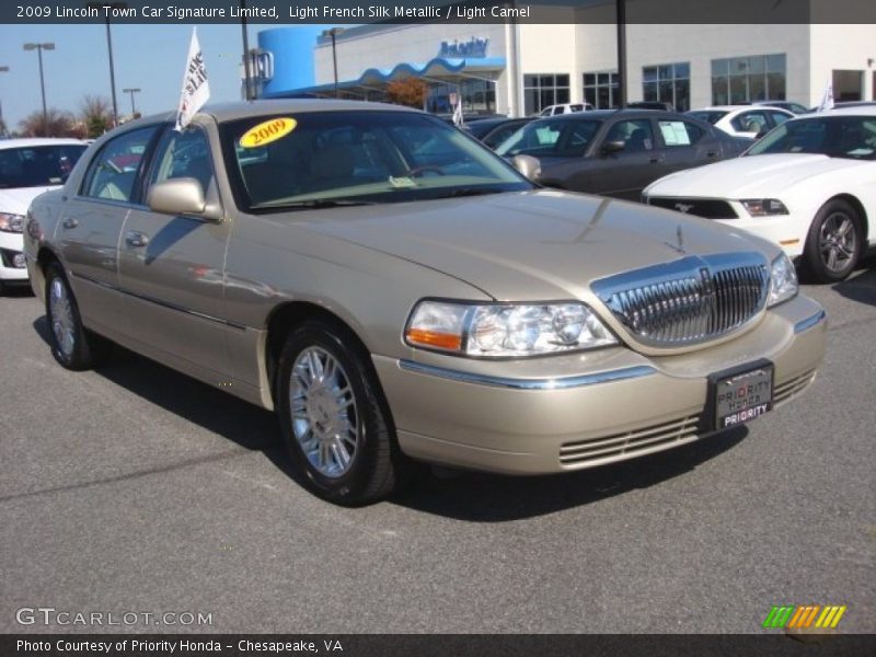 Light French Silk Metallic / Light Camel 2009 Lincoln Town Car Signature Limited