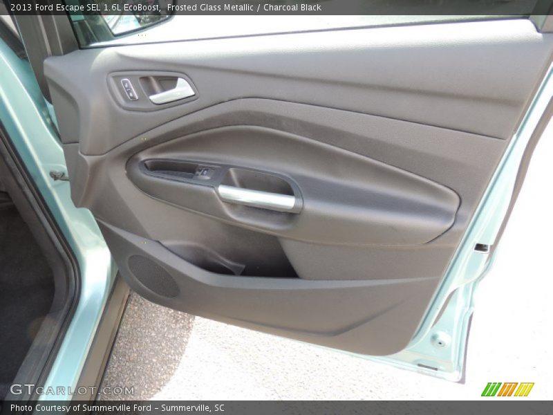 Frosted Glass Metallic / Charcoal Black 2013 Ford Escape SEL 1.6L EcoBoost