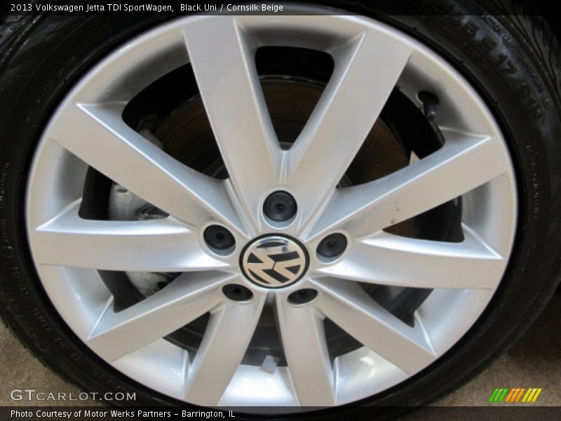 Black Uni / Cornsilk Beige 2013 Volkswagen Jetta TDI SportWagen