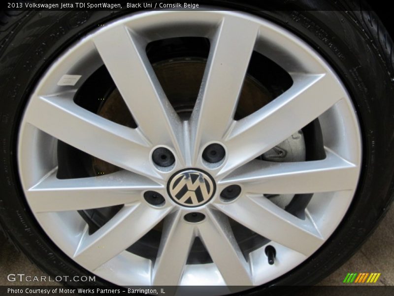 Black Uni / Cornsilk Beige 2013 Volkswagen Jetta TDI SportWagen