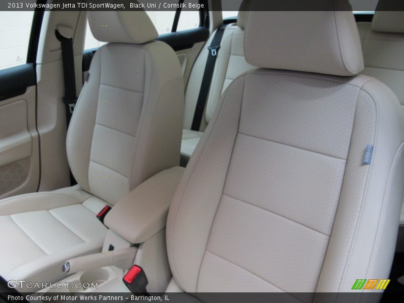 Black Uni / Cornsilk Beige 2013 Volkswagen Jetta TDI SportWagen
