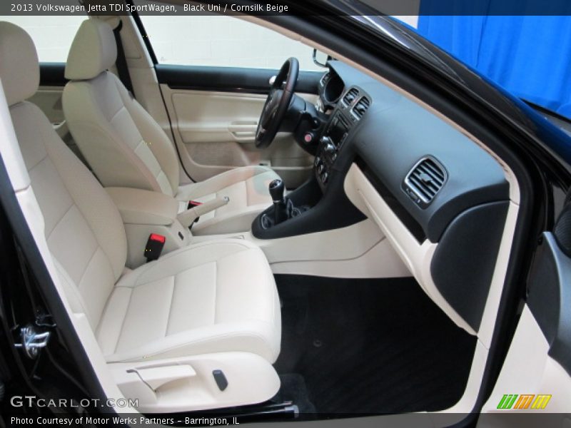 Black Uni / Cornsilk Beige 2013 Volkswagen Jetta TDI SportWagen