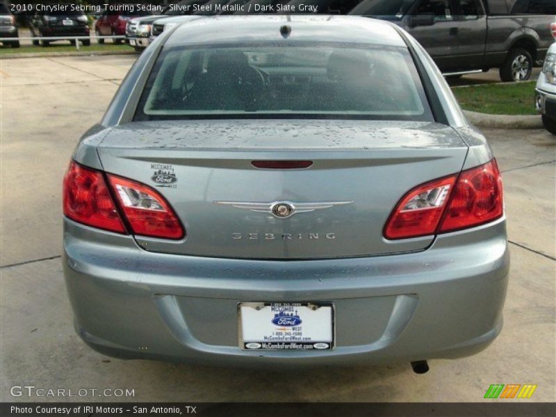Silver Steel Metallic / Dark Slate Gray 2010 Chrysler Sebring Touring Sedan