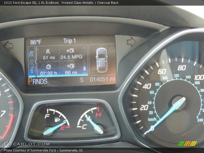 Frosted Glass Metallic / Charcoal Black 2013 Ford Escape SEL 1.6L EcoBoost