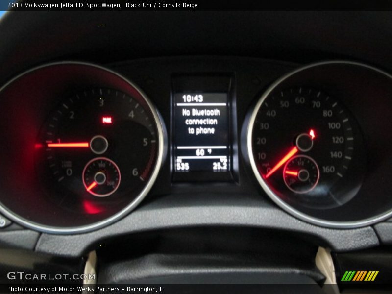 Black Uni / Cornsilk Beige 2013 Volkswagen Jetta TDI SportWagen