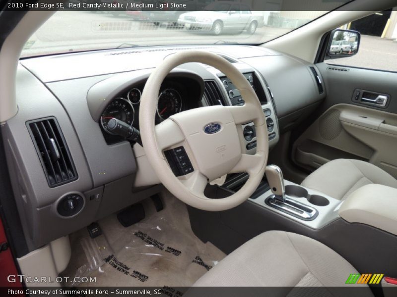 Red Candy Metallic / Medium Light Stone 2010 Ford Edge SE
