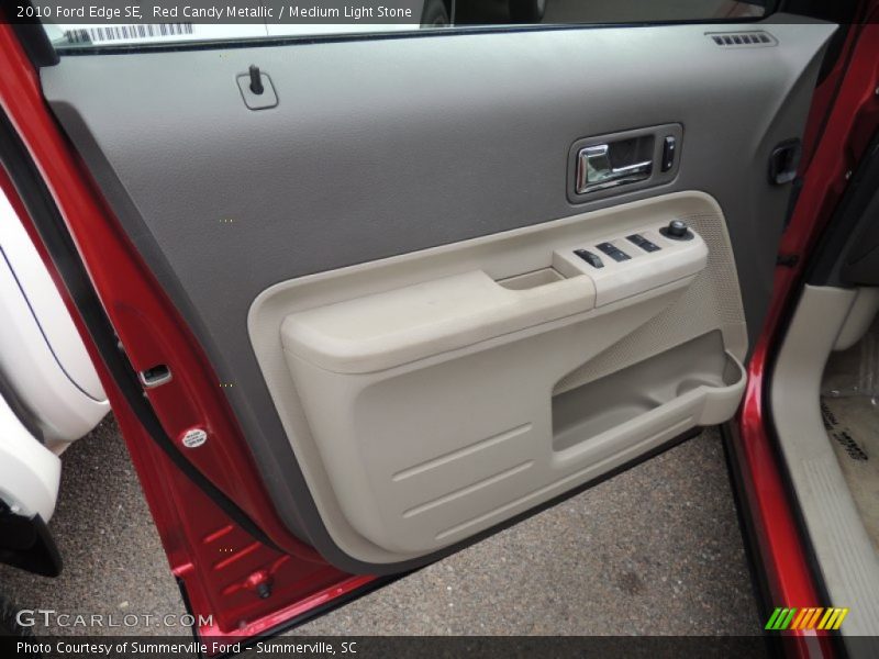 Red Candy Metallic / Medium Light Stone 2010 Ford Edge SE