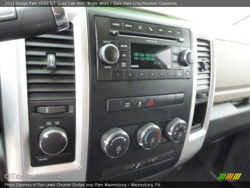 Bright White / Dark Slate Gray/Medium Graystone 2011 Dodge Ram 1500 SLT Quad Cab 4x4