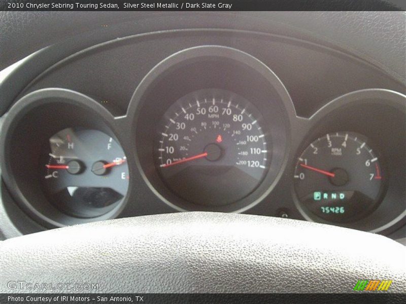 Silver Steel Metallic / Dark Slate Gray 2010 Chrysler Sebring Touring Sedan