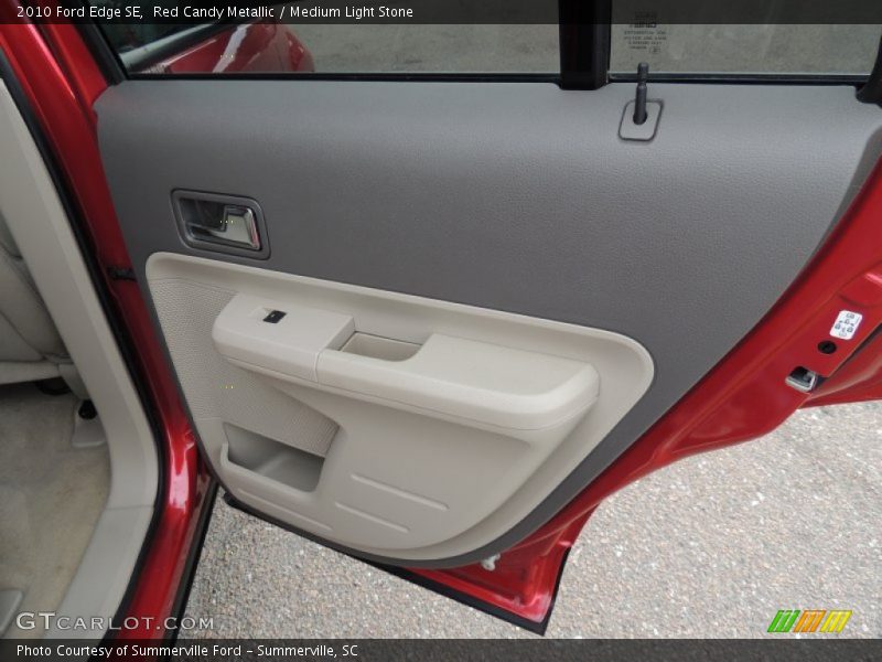 Red Candy Metallic / Medium Light Stone 2010 Ford Edge SE